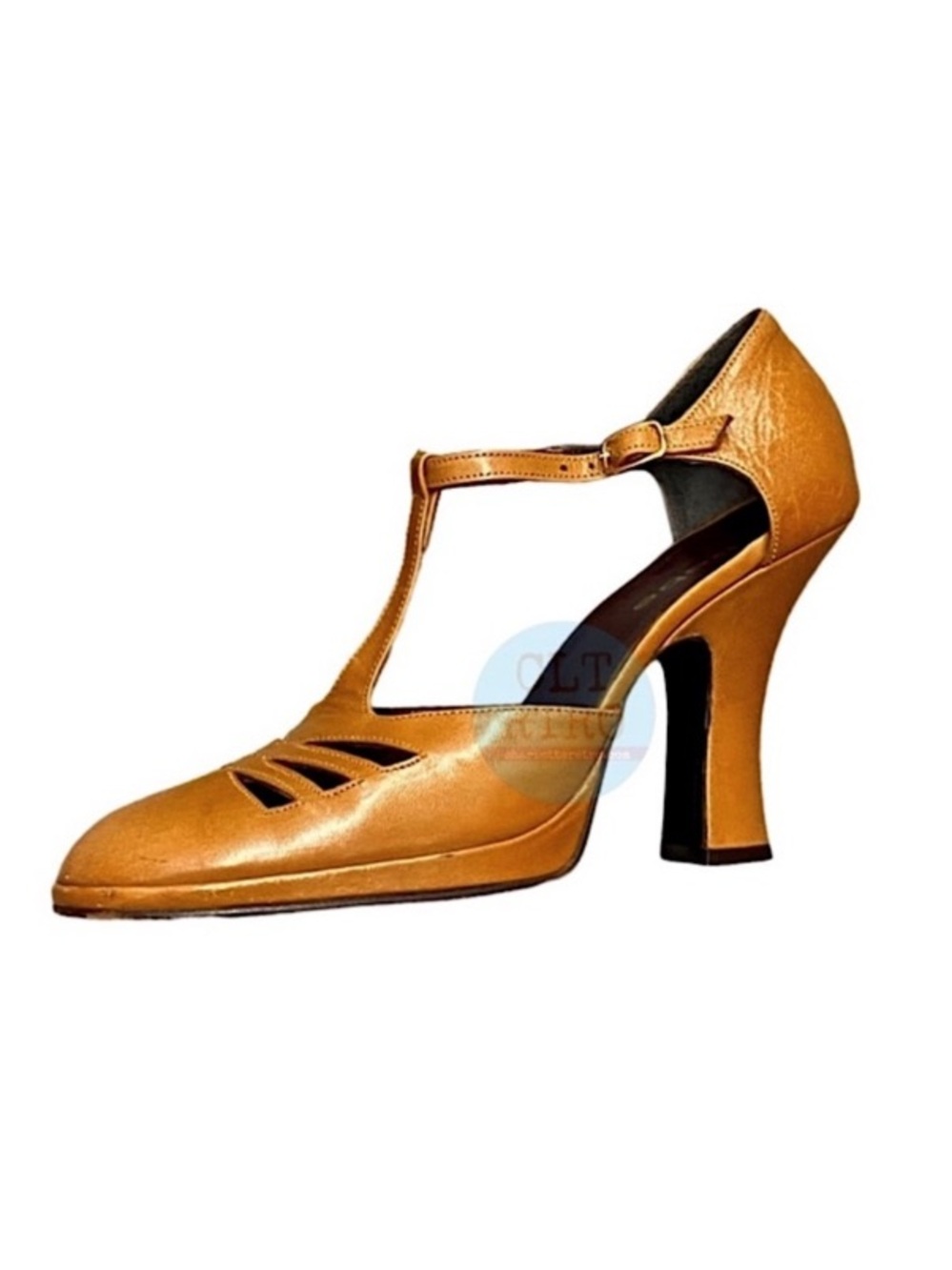 vtg BEBE Leather T-Strap Mary Janes • Made in Italy